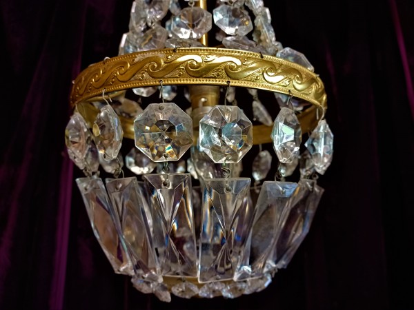 Crystal And Glass Chandelier