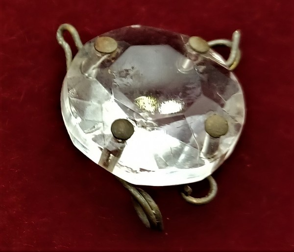 Chandelier Crystal Divider Button 4 Way Vintage