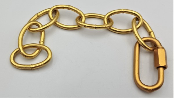 hand painted - gilded and varnished CHAIN LINK REPAIR - Screw type