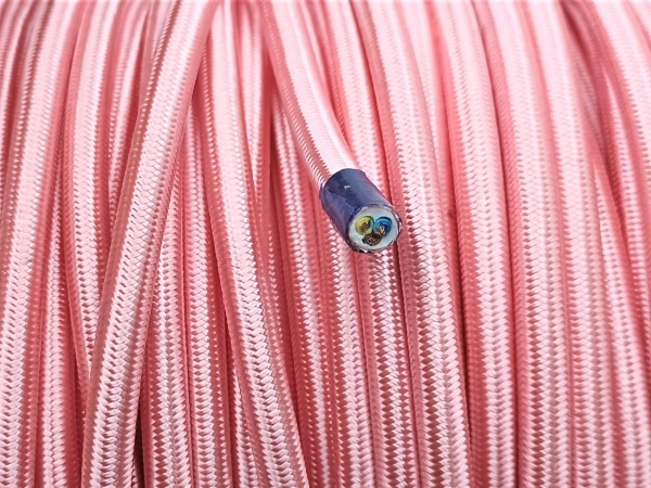 Round 3 Core Silk Electric Wire Salmon Pink 0.50mm