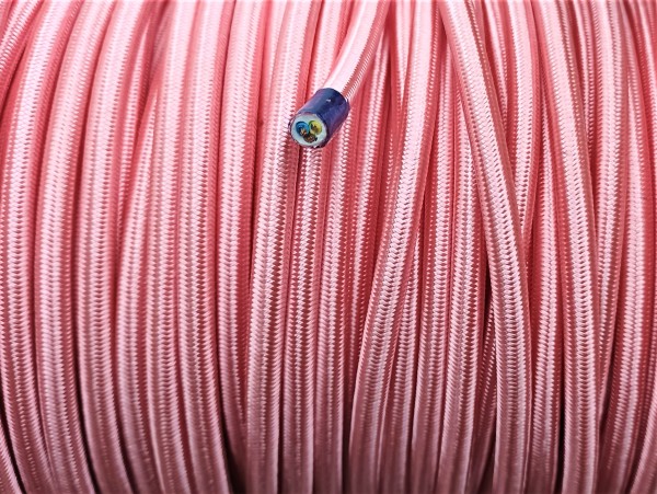 Round 3 Core Silk Electric Wire Salmon Pink 0.50mm