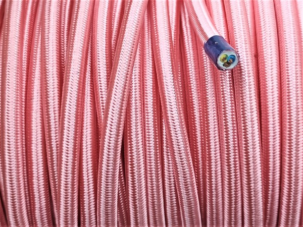 Round 3 Core Silk Electric Wire Salmon Pink 0.50mm