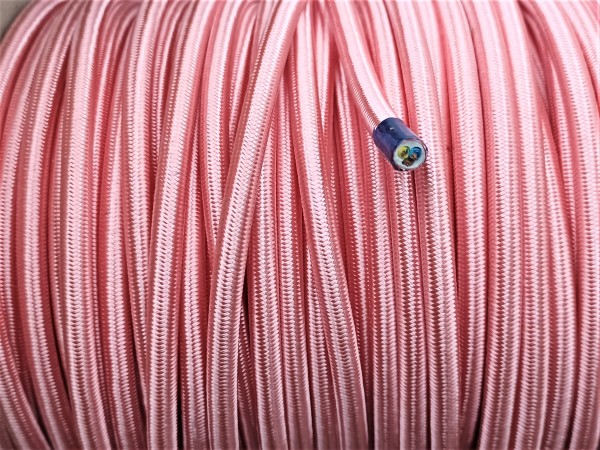 Round 3 Core Silk Electric Wire Salmon Pink 0.50mm