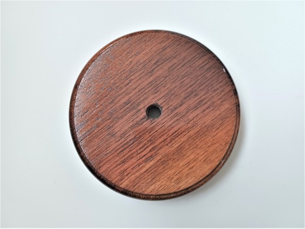 Mahogany Wooden Ceiling Pattress Round 130mm Varnished