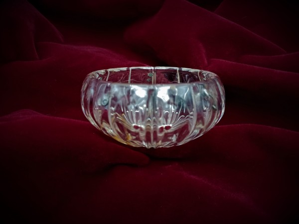 Small Chandelier Pressed Glass Bottom Bowl