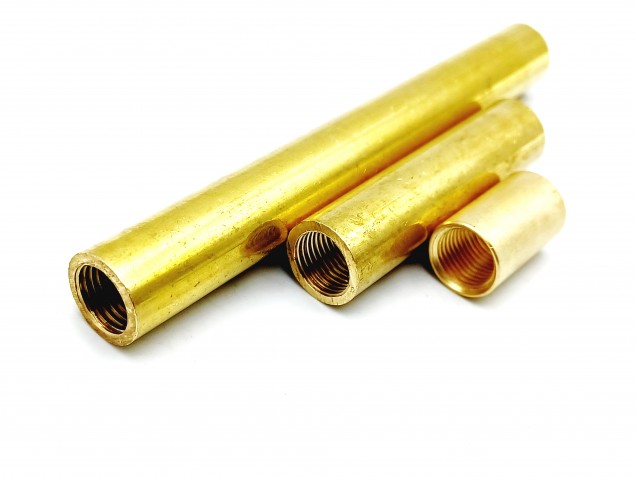 Brass hollow threaded spacer M10 3 sizes