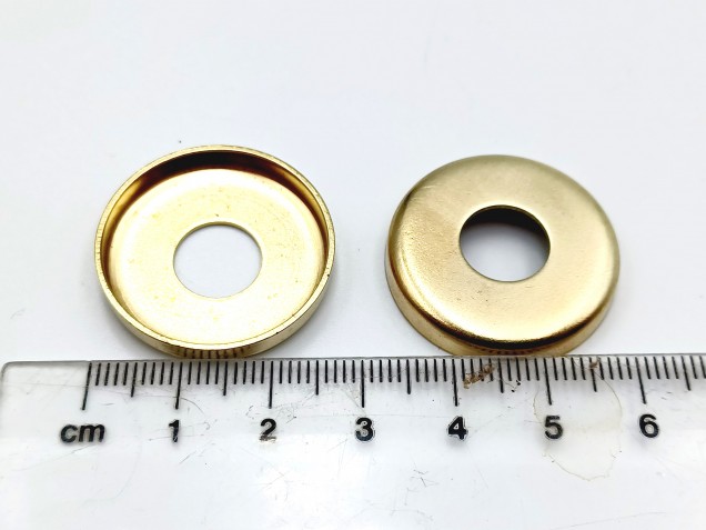 Chandelier Brass Pressed Washer 10mm Centre Hole