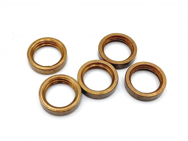 M10 ANTIQUE BRASS EFFECT RING NUTS M10 THREAD