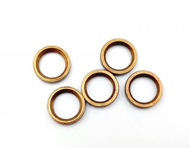 M10 ANTIQUE BRASS EFFECT RING NUTS M10 THREAD