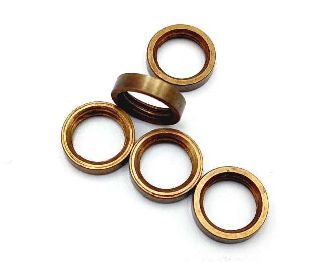 M10 ANTIQUE BRASS EFFECT RING NUTS M10 THREAD