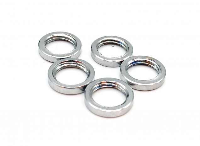 M10 CHROME SOLID BRASS RING NUTS M10 THREAD