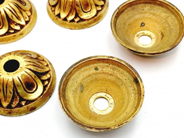 Antique brass chandelier candle cups pack of 5