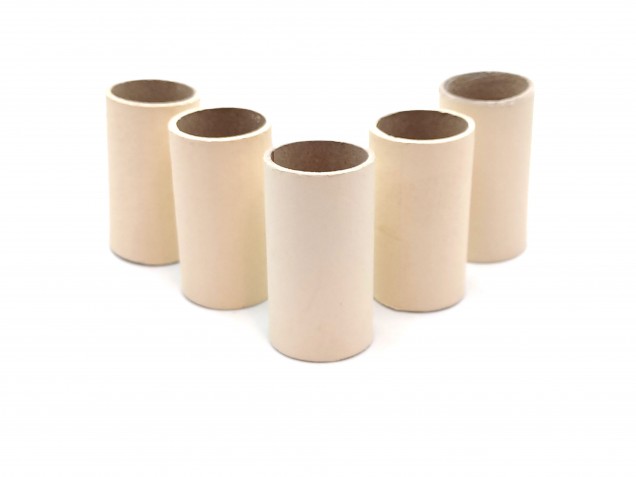 Chandelier Candle Tubes Cream Card 50mm x 24mm pack of 5
