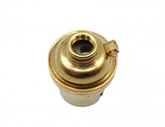 BRASS Bayonet Cap Lamp Holder B22 PLAIN SKIRT