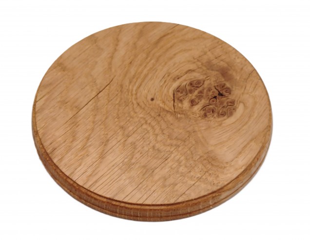 Round Hardwood Pattress Plinth 7 Inch Width 