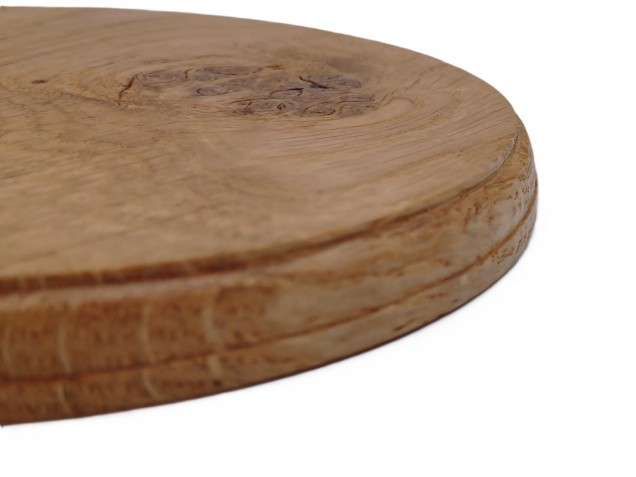 Round Hardwood Pattress Plinth 7 Inch Width 