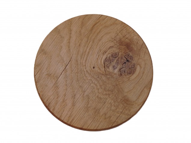 Round Hardwood Pattress Plinth 7 Inch Width 