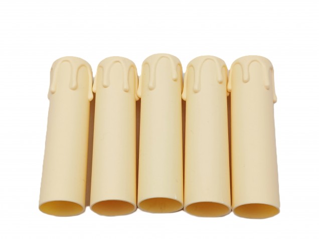 Chandelier Candle Tubes Cream drip Plastic 105mm x 27mm