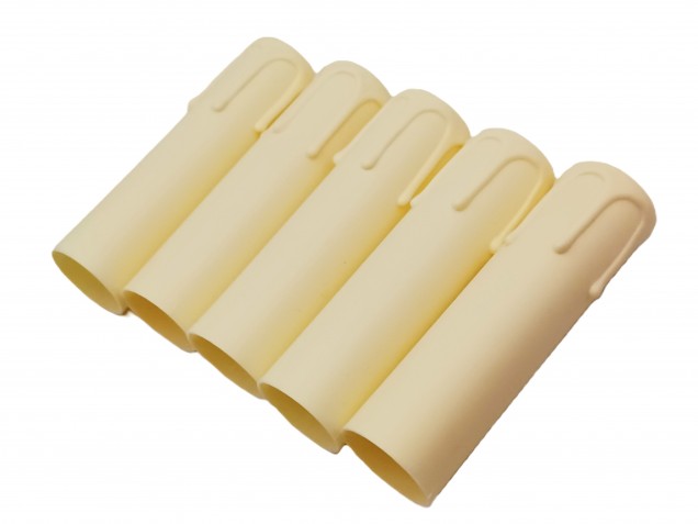 Candle Tube Ivory Drip Plastic 90mm x 27mm
