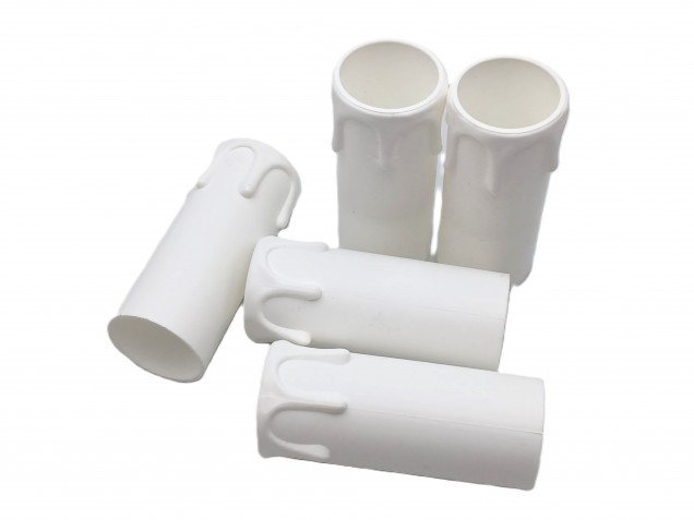 Candle Tube White Drip Plastic 70mm x 26mm