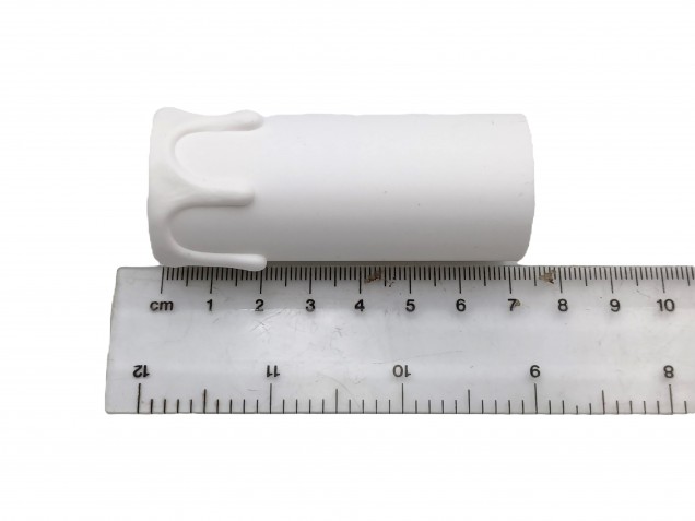 Candle Tube White Drip Plastic 70mm x 26mm