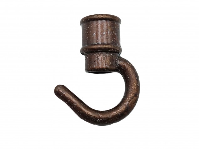 Chandelier hook open hook antique brass 10mm female thread 