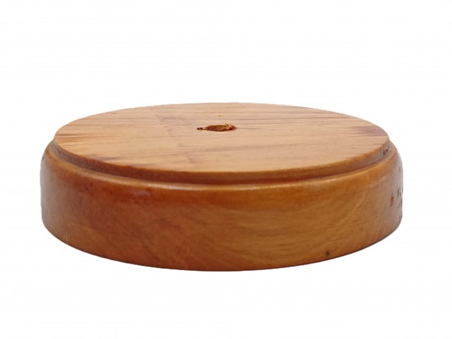 Oak Wooden Ceiling Pattress Round 120mm Varnished