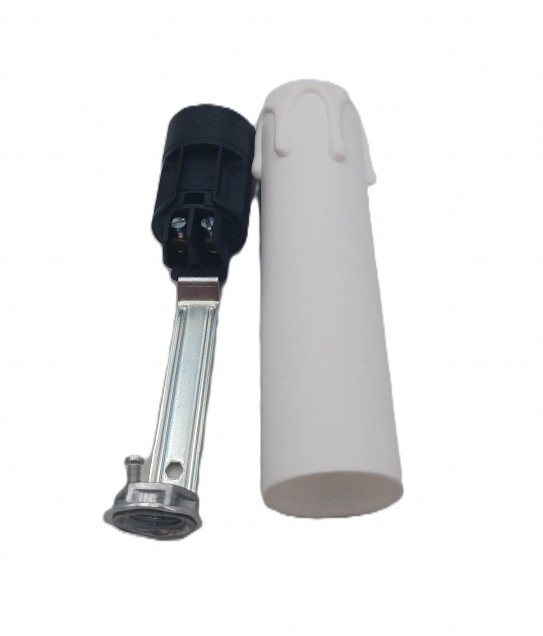 Candle Tube Sleeve White Drip Plastic And Lamp Holder E14