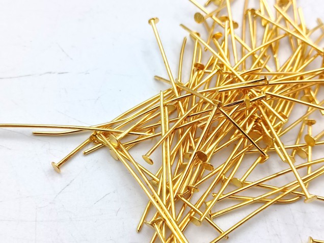 100 grams of brass 35mm Chandelier Pins