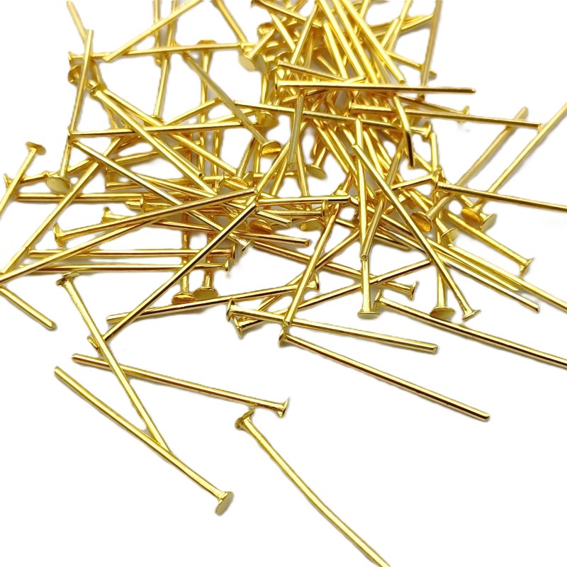 Chandelier Pins Brass Finish 40mm length