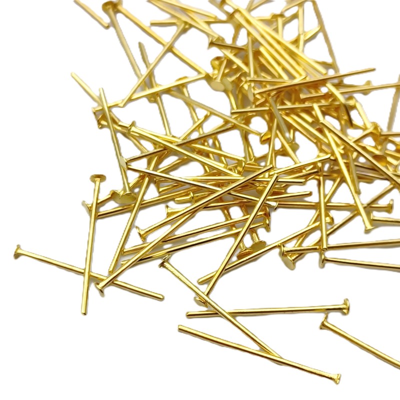 Chandelier Pins Brass Finish 40mm length