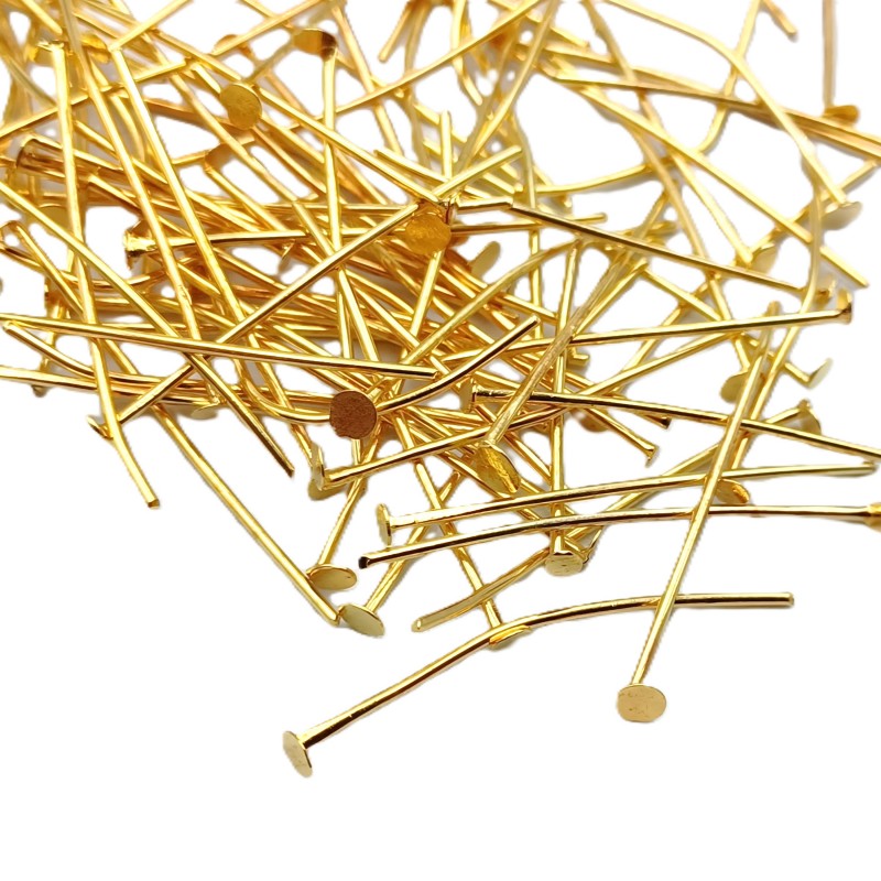 Chandelier Pins Brass Finish 40mm length