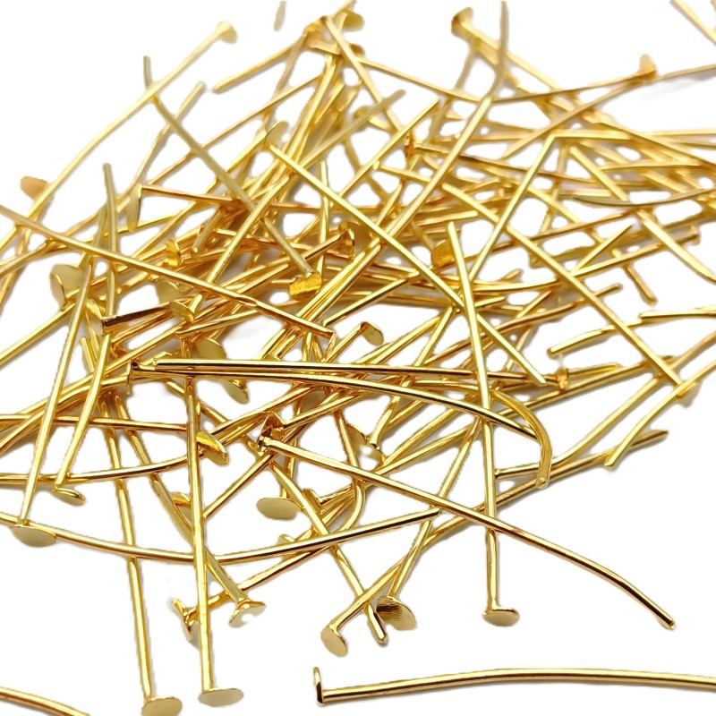 Chandelier Pins Brass Finish 40mm length