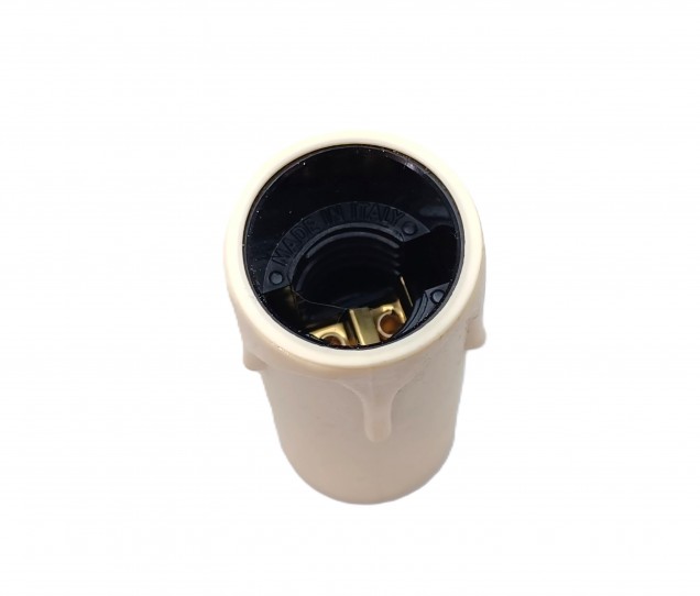 Candle Tube 65mm x 24mm cream Drip Plastic With Lamp Holder E14 SES To Fit