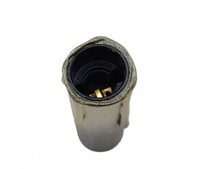 Candle Tube gold and brown Drip card 85mm And Lamp Holder E14