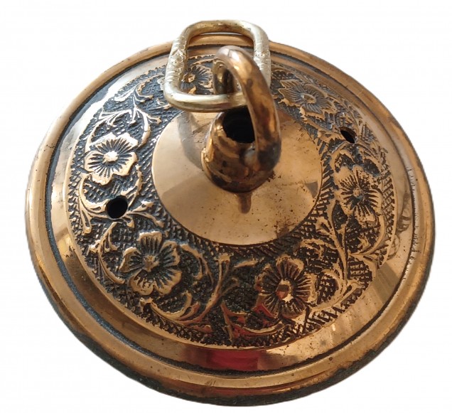 Brass Ceiling Rose With Closed Hoop Vintage Decorative With Screws