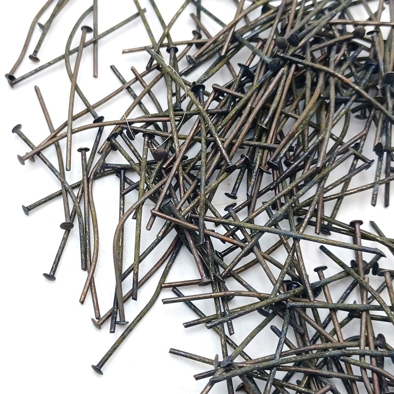 35mm CHANDELIER PINS IN OLD ANTIQUE BRASS. pack of 150