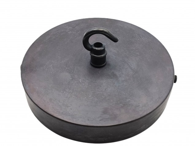 150mm Ceiling Rose Hook And Chain Dark Antique Finish