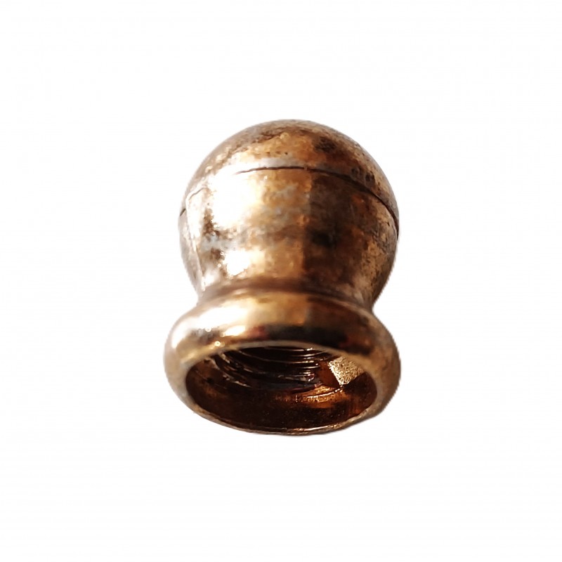Brass Chandelier Finial 10mm Female Thread Vintage 20mm 