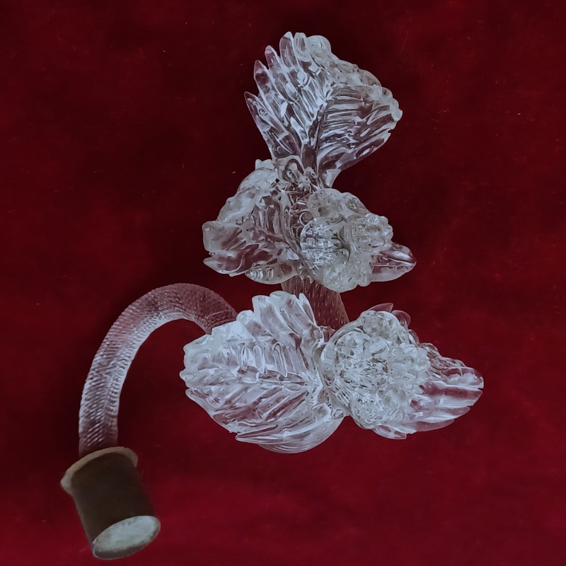 Vintage Murano Glass Chandelier Arm Replacement Venetian Art Glass Part