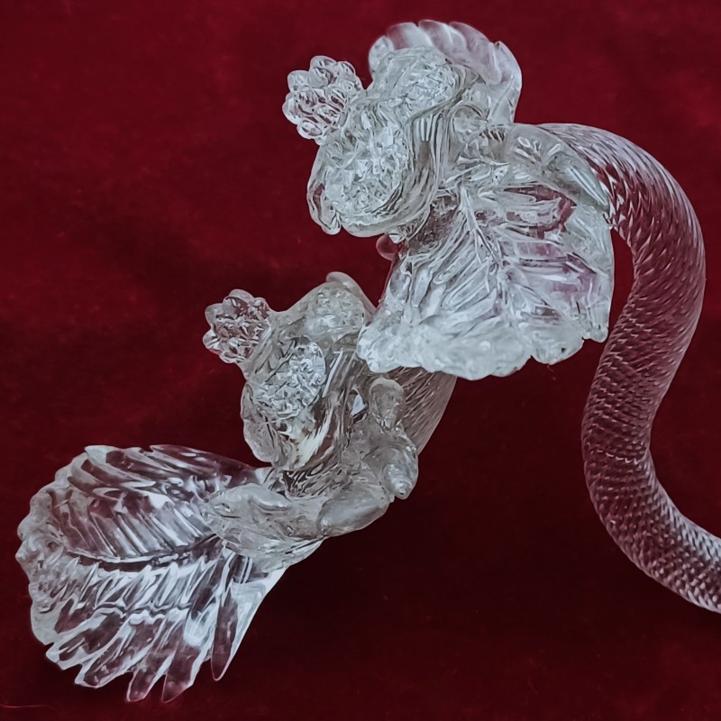 Vintage Murano Glass Chandelier Arm Replacement Venetian Art Glass Part