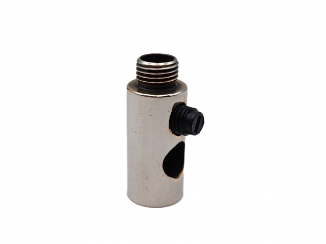 Solid Brass Nickel Cord Grip 10mm Female to 10mm Male Side Entry Grub Screw