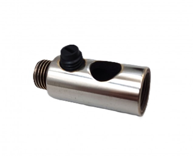 Solid Brass Nickel Cord Grip 10mm Female to 10mm Male Side Entry Grub Screw