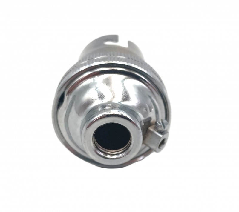 Lamp holder B22 chrome finish M10 thread