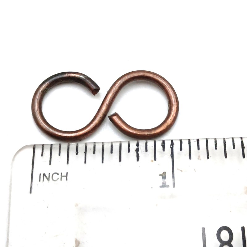 S hooks antique plated steel antique brass effect 3 pack