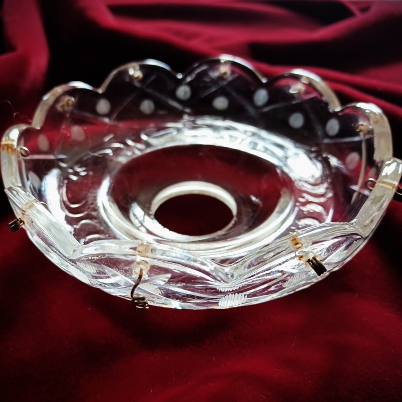 Antique chandelier pan - Bobeche 