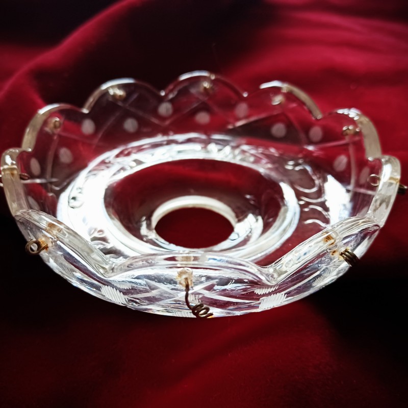 Antique chandelier pan - Bobeche 