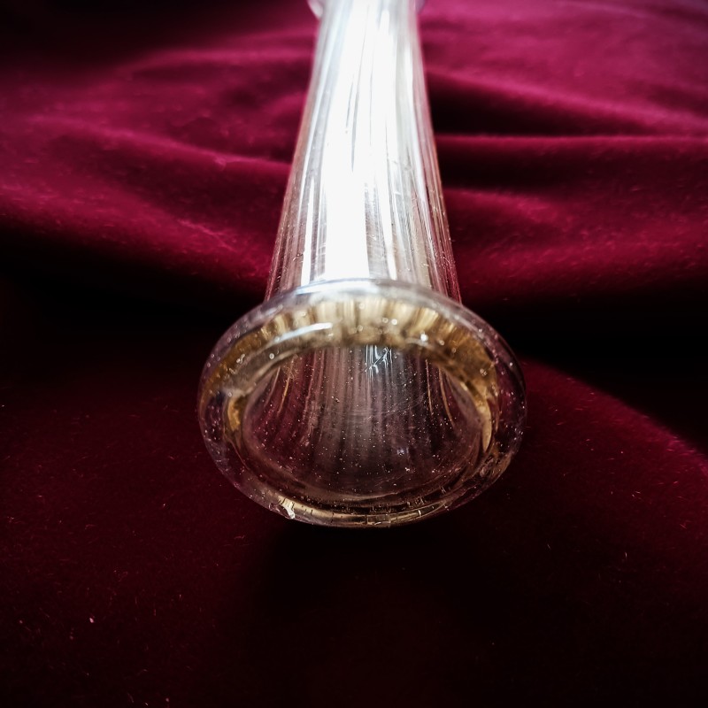 Antique Murano Chandelier Stem Glass tinted