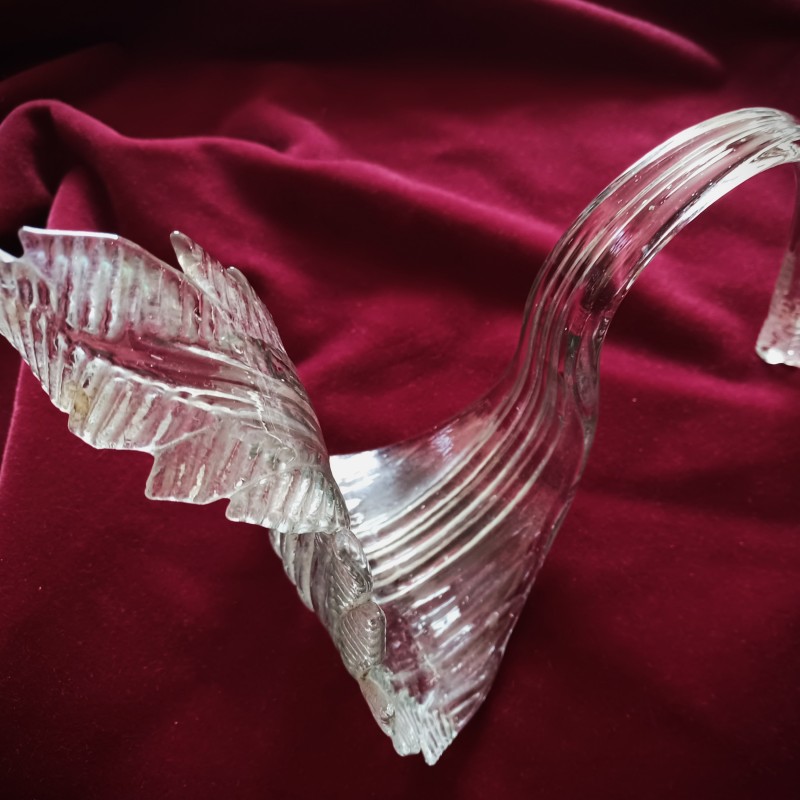 Venetian Clear glass Chandelier Leaf