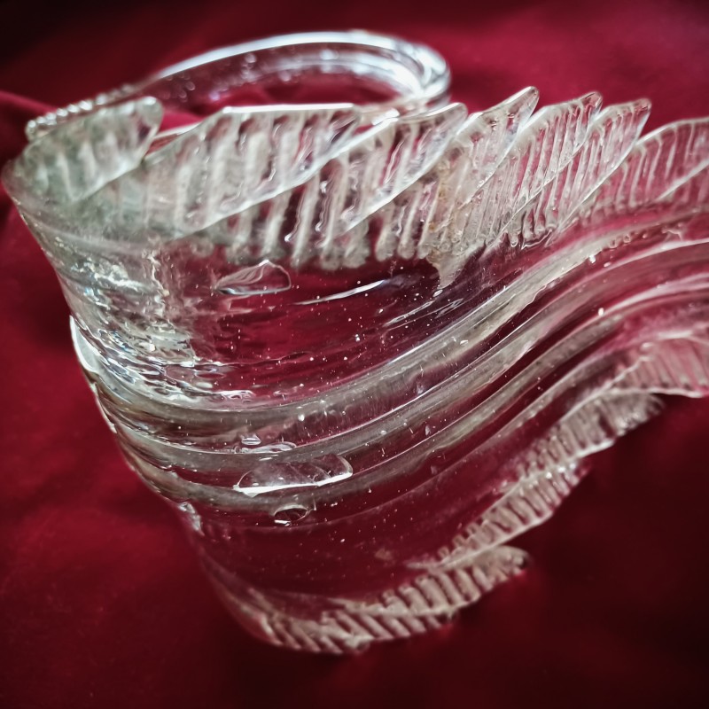 Venetian Clear glass Chandelier Leaf